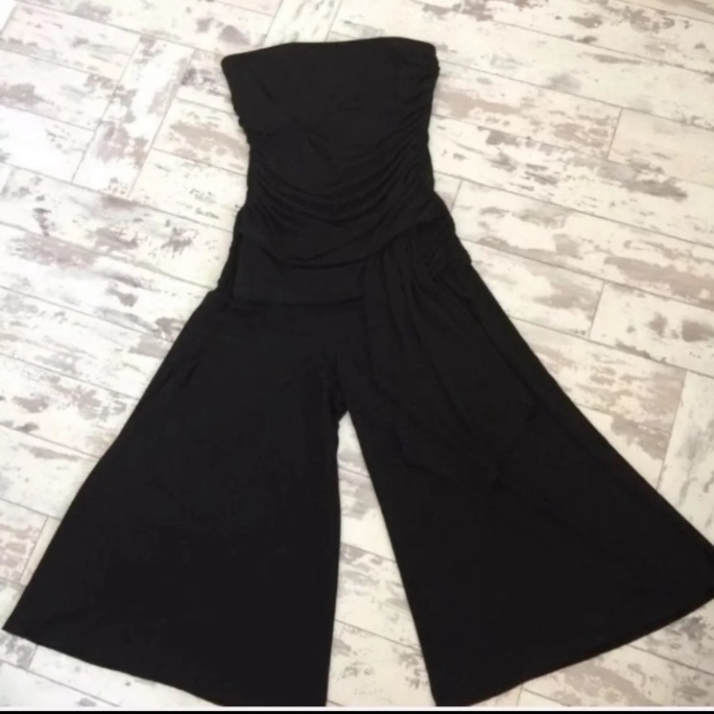 ❌SOLD❌Hot Kiss Wide Legs  Black Jumpsuit